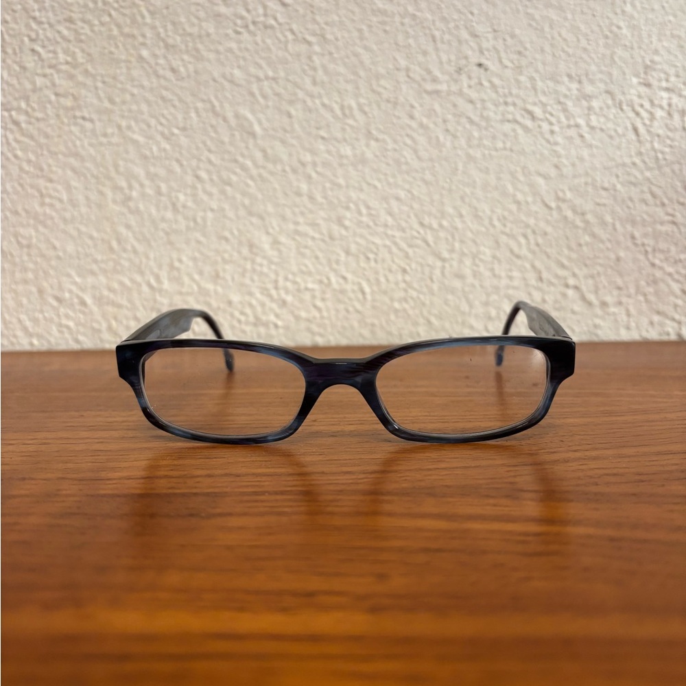 New LA Eyeworks Blue Grey Rectangular Glasses